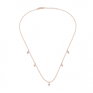 TINY CROSSES MULTI NECKLACE