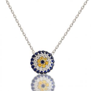 SAPPHIRE NAZAR NECKLACE