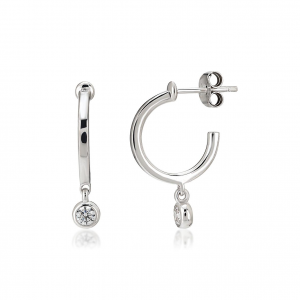 GLINT WITH 3MM RING EARRINGS