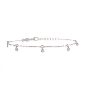 DROPS GLINT BRACELET WITH 5 x 2MM STONES