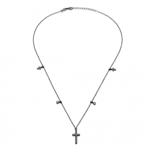 CROSSES & GLINTS NECKLACE