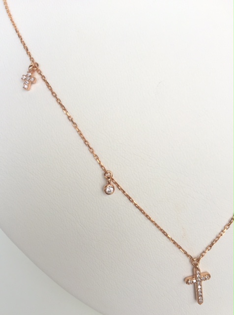 CROSSES & GLINTS NECKLACE - Image 2