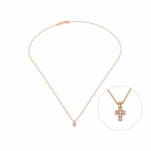 TINY CROSS NECKLACE