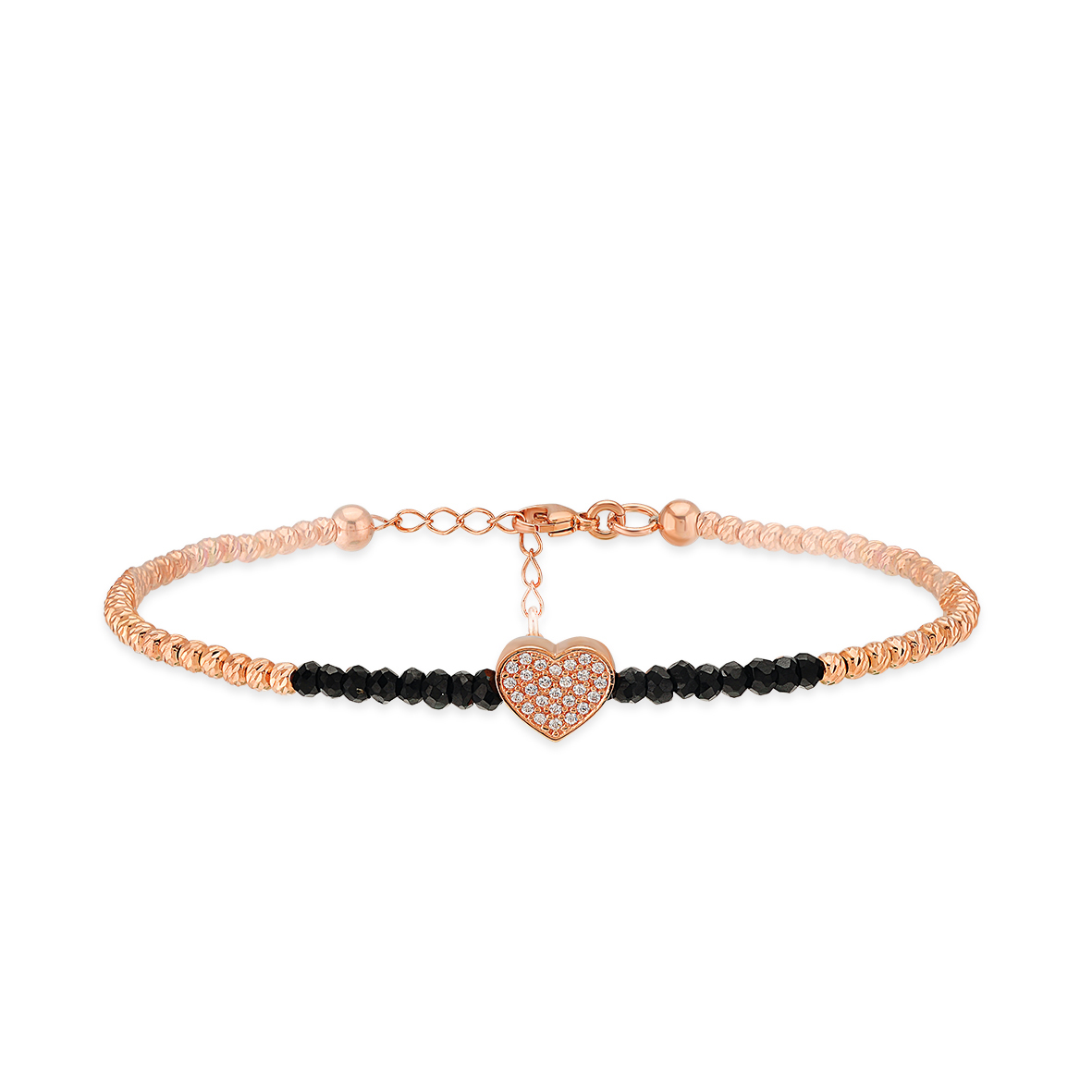 HEART BRACELET WITH LASER BALLS