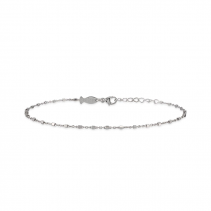 CABLE CHAIN BRACELET WITH TINY CUBES