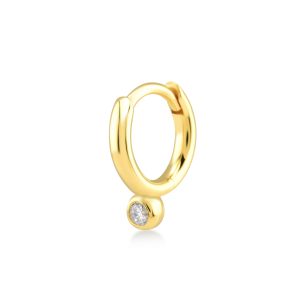 Glint Huggie With Stone (SOLD INDIVIDUALLY)