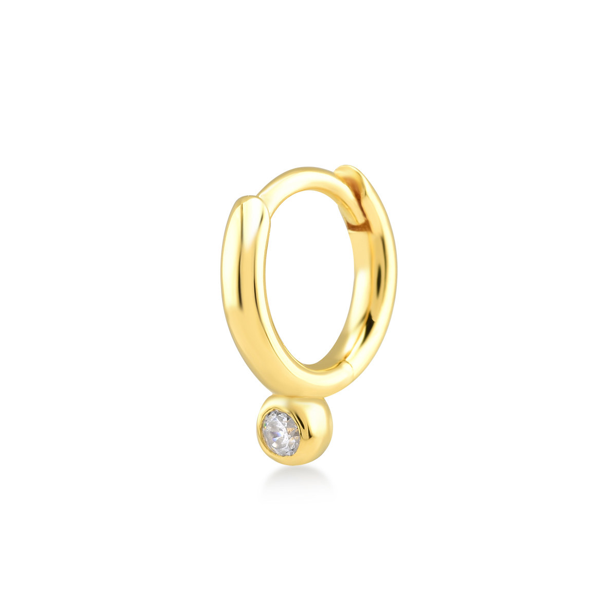 Glint Huggie With Stone (SOLD INDIVIDUALLY)