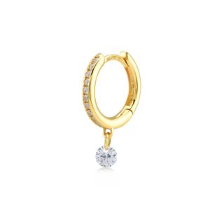 Crystal Stones Huggie (SOLD INDIVIDUALLY)