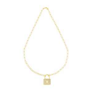 KR1036-2PC Necklace with Gold Lock
